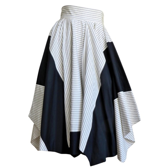 ISSEY MIYAKE kaleidoscope layered striped skirt size small - Picture 4 of 16